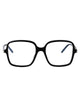 Saint Laurent Black-Black-Transparent Acetate Glasses