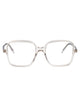 Saint Laurent Beige-Beige-Transparent Acetate Glasses