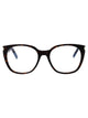 Saint Laurent Havana-Havana-Transparent Acetate Glasses
