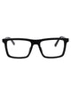 Saint Laurent Black-Black-Transparent Acetate Glasses