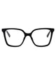 Saint Laurent Black-Black-Transparent Acetate Glasses
