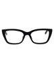 Saint Laurent Black-Black-Transparent Acetate Glasses