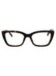 Saint Laurent Havana-Havana-Transparent Acetate Glasses
