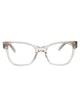 Saint Laurent Beige-Beige-Transparent Acetate Glasses