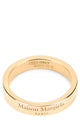 Maison Margiela Ring With Logo In Gold-Plated Silver