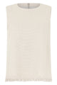 S Max Mara Top Without Sleeves With Fringes