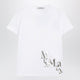 Max Mara S White Cotton Tshirt With Logo Print