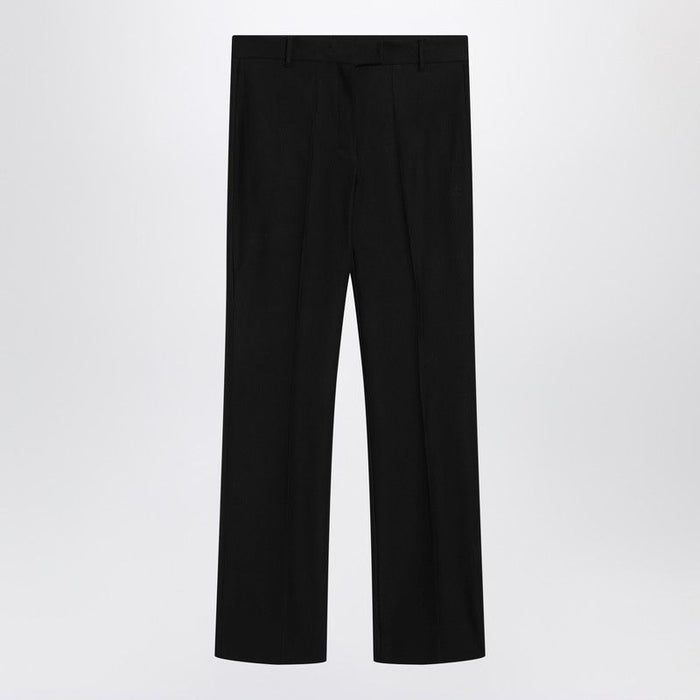 S Max Mara Black Cottonblend Trousers