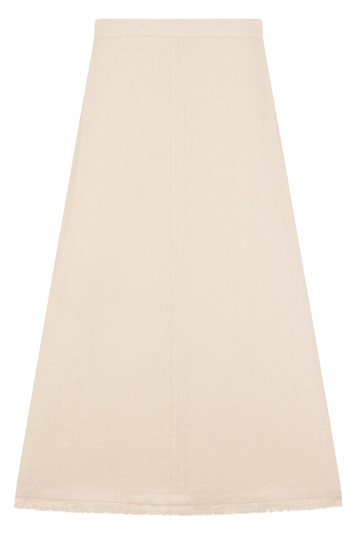 S Max Mara Going To Trapeze In Mixed Linen