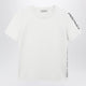 'S Max Mara Écru Cotton-Blend T-Shirt With Embroidered Logo