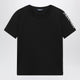 'S Max Mara Black Cotton-Blend T-Shirt With Embroidered Logo