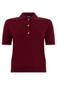 S Max Mara Fine Knit Cotton And Silk Polo