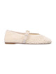 Stuart Weitzman Stuart Weitzman Ecru Crochet Leora Mary Jane Flat
