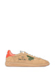 Dsquared2 Taupe Leather Maple Leaf Sneakers