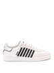 Dsquared2 White Calfskin Polyamide Sneakers