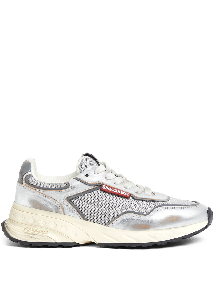Dsquared2 Sprinters Grey Polyester Sneakers