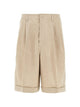 Jacquemus Beige Cotton Shorts