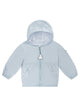 Moncler Kids Songu Light Blue Polyamide Jacket