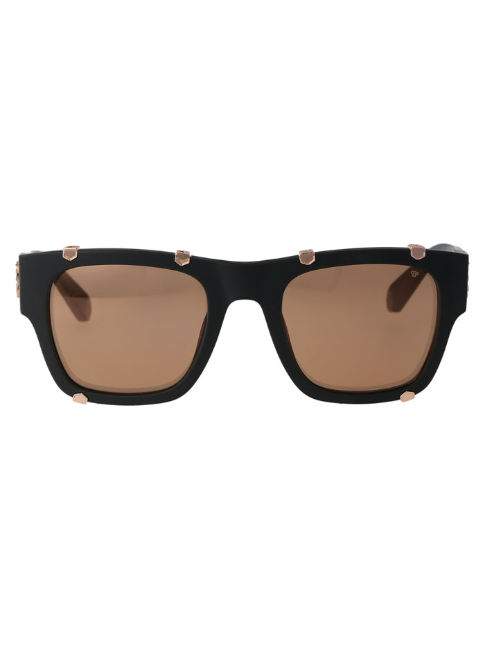 Philipp Plein Grigio Opaco Acetate Sunglasses