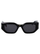 Philipp Plein Black Acetate Sunglasses