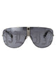 Philipp Plein Grey Metal Sunglasses