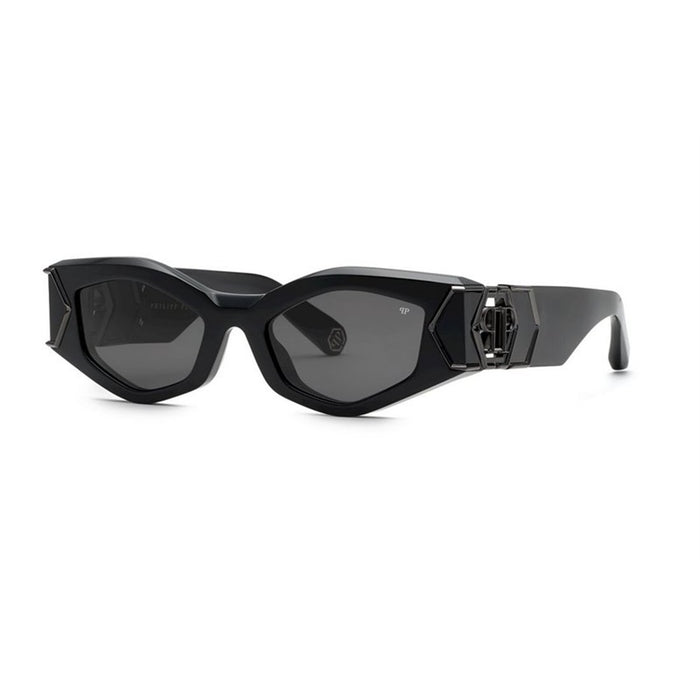 Philipp Plein Black Acetate+Metal Sunglasses