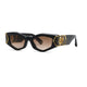 Philipp Plein Black Acetate+Metal Sunglasses