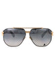 Philipp Plein Oro Rose' Lucido C/Parti Nero Semilucido Acetate Sunglasses