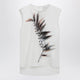 Sportmax White Double-Layer Top In Satin And Tulle