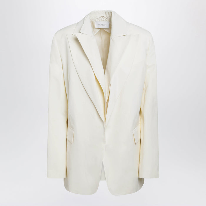 Max Mara Sportmax Doublecollar Blazer In Viscose Blend, Yellow