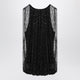 Sportmax Black Mesh Top With Crystals