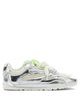 Pinko Silver Leather Mesh Sneakers