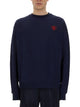 Family First Sweatshirt With Heart Embroidery