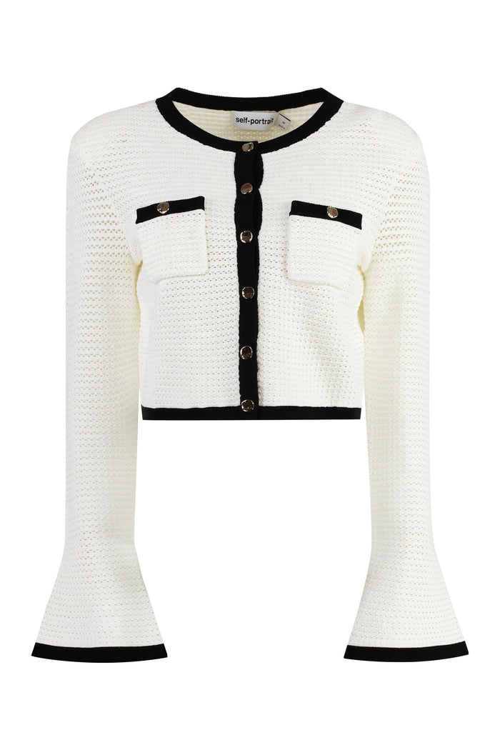 Self-Portrait Crochet Cardigan
