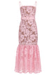 Self-Portrait Pink Polyester Dress