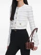 Self-Portrait White Pointelle Cardigan