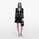 Self-Portrait Lace Trim Knit Mini Dress