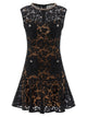 Self Portrait 'Black Lace Crystal' Dress