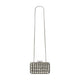 Self-Portrait Crystal Clutch - - Satin - Black