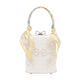 Self-Portrait Floral Mini Bow Bag - - Linen - Ivory
