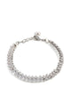 Self-Portrait Silver Crystal Bracelet