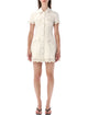 Self-Portrait Self-Portrait Collared Denim Mini Dress