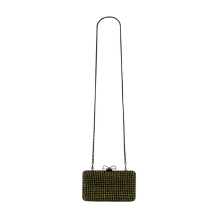 Self-Portrait Crystal Clutch - - Synthetic - Green