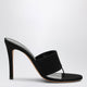 Jude Black Nubuck Leather Thong Sandals