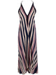Volantis "Sunset" Deep Neck Dress