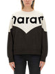 Isabel Marant Etoile Two-Tone Cotton Blend Houston Sweatshirt