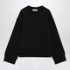 The Frankie Shop Black Talia Cotton-Blend Sweatshirt