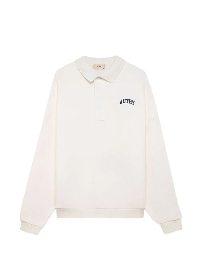Autry White Cotton Sweatshirt