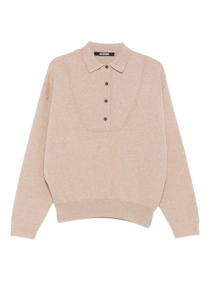 Jacquemus Beige Merino Wool Cashmere