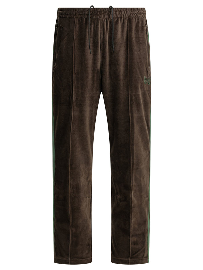 Needles Brown Cotton Polyester Sports Pants
